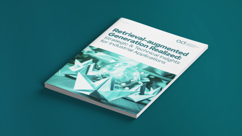 Display of the cover of the Whitepaper about Retrieval-augmented Generation