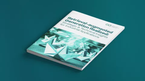 Display of the cover of the whitepaper about Retrieval-augmented Generation